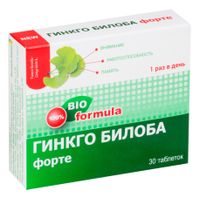 Гинкго билоба Форте таблетки 460мг 30шт