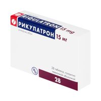 Рикулатрон таблетки, покрытые пленочной оболочкой 15мг 28шт Рикулатрон таблетки, покрытые пленочной оболочкой 15мг 28шт