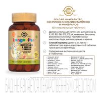 Кангавитес с мультивитаминами и минералами вкус тропических фруктов Solgar/Солгар таблетки жевательные 60шт миниатюра фото №2