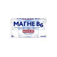 Магне В6 Форте таблетки п/о плен. 100мг+10мг 60шт