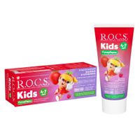 Паста зубная малина и клубника для детей от 4 до 7 лет Kids R.O.C.S./РОКС 45г миниатюра фото №5 Паста зубная малина и клубника для детей от 4 до 7 лет Kids R.O.C.S./РОКС 45г миниатюра фото №5