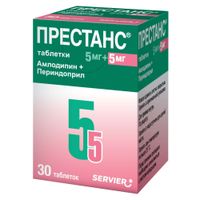 Престанс таблетки 5мг+5мг 30шт Престанс таблетки 5мг+5мг 30шт