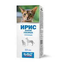 Капли глазные для собак и кошек Ирис 4мг/мл 10мл миниатюра фото №2 Капли глазные для собак и кошек Ирис 4мг/мл 10мл миниатюра фото №2