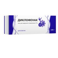 Диклофенак гель для наружного применения 5% 100г миниатюра фото №2 Диклофенак гель для наружного применения 5% 100г миниатюра фото №2