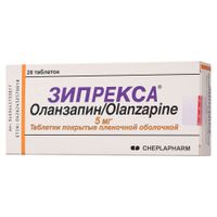 Зипрекса таблетки п/о плен. 5мг 28шт