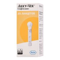 Ланцеты Softclix Accu-chek/Акку-Чек 25шт Ланцеты Softclix Accu-chek/Акку-Чек 25шт