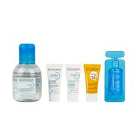 Набор комплекс H2O Bioderma/Биодерма: Вода мицеллярная 100мл+Лосьон 10мл+Сыворотка 5мл+Гель-крем 5мл+Крем SPF50+ Max 5мл миниатюра фото №3