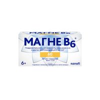Магне В6 таблетки п/о 48мг+5мг 60шт Магне В6 таблетки п/о 48мг+5мг 60шт