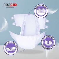 Подгузники для взрослых First Aid/Ферстэйд 30шт р.L миниатюра фото №3 Подгузники для взрослых First Aid/Ферстэйд 30шт р.L миниатюра фото №3