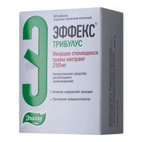 Эффекс трибулус таблетки покрытые пленочной оболочкой 250мг 60шт Эффекс трибулус таблетки покрытые пленочной оболочкой 250мг 60шт