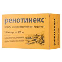 Ренотинекс капсулы кишечнорастворимые п/о 300мг 100шт