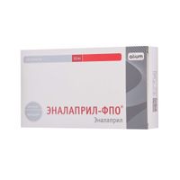 Эналаприл-ФПО таблетки 10мг 20шт Эналаприл-ФПО таблетки 10мг 20шт