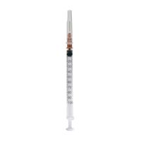 Шприц инсулиновый 3-х компонентный стерильный с иглой 26G*1/2 Inekta 0,45х13мм 1мл 20шт миниатюра фото №2