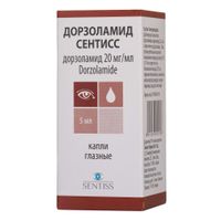 Дорзоламид Сентисс капли глазные 20мг/мл 5мл Дорзоламид Сентисс капли глазные 20мг/мл 5мл