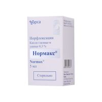 Нормакс капли глазные и ушные 0,3% 5мл Нормакс капли глазные и ушные 0,3% 5мл