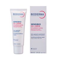 Крем для чувствительной кожи лица увлажняющий и успокаивающий DS+ Sensibio Bioderma/Биодерма 40мл миниатюра фото №2 Крем для чувствительной кожи лица увлажняющий и успокаивающий DS+ Sensibio Bioderma/Биодерма 40мл миниатюра фото №2