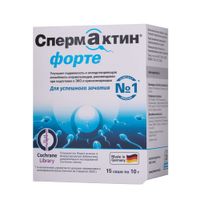 Спермактин Форте порошок для приг. раствора для приема вн. саше 10г 15шт