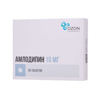 Амлодипин таблетки 10мг 90шт Амлодипин таблетки 10мг 90шт