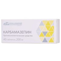 Карбамазепин таблетки 200мг 40шт Карбамазепин таблетки 200мг 40шт