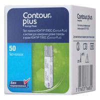 Тест-полоски для глюкометра Plus Contour/Контур 50шт Тест-полоски для глюкометра Plus Contour/Контур 50шт