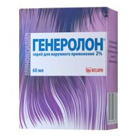 Генеролон спрей для наружного применения 2% 60мл Генеролон спрей для наружного применения 2% 60мл
