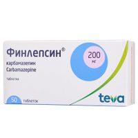 Финлепсин таблетки 200мг 50шт Финлепсин таблетки 200мг 50шт