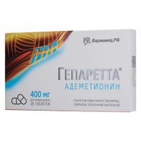 Гепаретта таблетки кишечнорастворимые п/о плен. 400мг 20шт Гепаретта таблетки кишечнорастворимые п/о плен. 400мг 20шт
