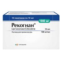 Рекогнан раствор для приема внутрь пак. 100мг/мл 10мл 10шт Рекогнан раствор для приема внутрь пак. 100мг/мл 10мл 10шт