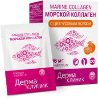 Коллаген морской вкус цитруса Дермаклиник порошок для приг. раствора для приема внутрь саше-пакет 1,6г 20шт Коллаген морской вкус цитруса Дермаклиник порошок для приг. раствора для приема внутрь саше-пакет 1,6г 20шт