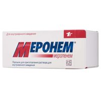 Меронем порошок для приг. раствора для в/в введ. 1000мг 10шт Меронем порошок для приг. раствора для в/в введ. 1000мг 10шт