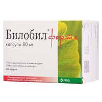 Билобил форте капсулы 80мг 60шт Билобил форте капсулы 80мг 60шт