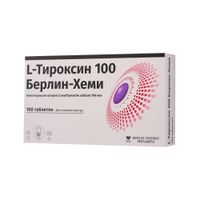 L-тироксин 100 Берлин-Хеми таблетки 100мкг 100шт