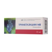 Триметазидин МВ таблетки с модифицированным высвобождением п/о плен. 35мг 60шт