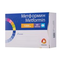 Метформин таблетки п/о плен. 1000мг 60шт