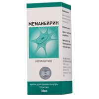 Меманейрин капли для приема внутрь 10мг/мл 50мл Меманейрин капли для приема внутрь 10мг/мл 50мл