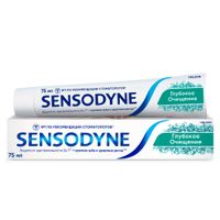 Паста зубная глубокое очищение Sensodyne/Сенсодин 75мл миниатюра Паста зубная глубокое очищение Sensodyne/Сенсодин 75мл миниатюра