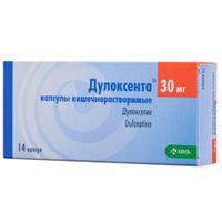 Дулоксента капсулы кишечнорастворимые 30мг 14шт Дулоксента капсулы кишечнорастворимые 30мг 14шт
