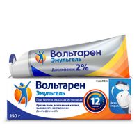 Вольтарен Эмульгель гель для наружного применения 2% 150г Вольтарен Эмульгель гель для наружного применения 2% 150г