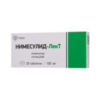 Нимесулид-Лект таблетки 100мг 20шт Нимесулид-Лект таблетки 100мг 20шт