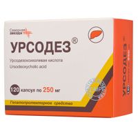 Урсодез капсулы 250мг 120шт Урсодез капсулы 250мг 120шт