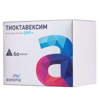 Тиоктавексим капсулы 300мг 60шт Тиоктавексим капсулы 300мг 60шт