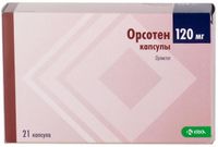 Орсотен капсулы 120мг 21шт Орсотен капсулы 120мг 21шт