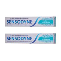 2Х Паста зубная глубокое очищение Sensodyne/Сенсодин 75мл 2Х Паста зубная глубокое очищение Sensodyne/Сенсодин 75мл