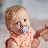 Cоска-пустышка силиконовая ортодонтическая с футляром 0-6 мес. Ultra Air Philips Avent (SCF086/04) миниатюра фото №2