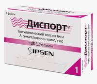 Диспорт лиофилизат для приг. раствора для инъекций фл. 125ЕД
