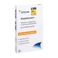 Отесла таблетки п/о плен. 10мг 4шт+20мг 4шт+30мг 19шт