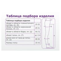 Чулки эластичные 1-й класс компрессии с поясом с закрытым носком бежевые Вид 3 Исп.2 Универсал Интекс р.S-XL миниатюра фото №3