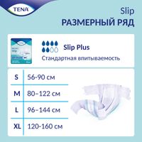 Подгузники дышащие Plus Slip Tena/Тена 10шт р.L миниатюра фото №6