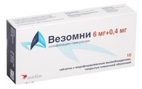 Везомни таблетки с модифиц. высвобожд. п/о плен. 6мг+0,4мг 10шт