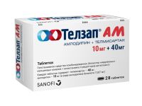 Телзап АМ таблетки 10мг+40мг 28шт
